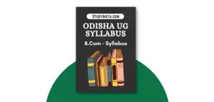 Odisha UG Commerce Bcom Syllabus